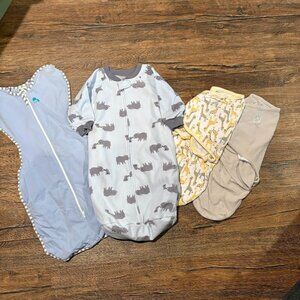 Baby Boy sleep sack and swaddle bundle